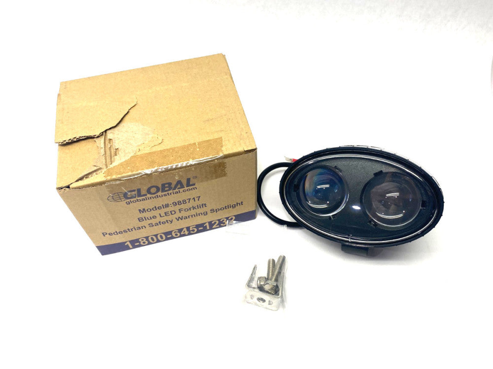 Global Industrial 988717 Blue LED Forklift Pedestrian Safety Warning Spotlight