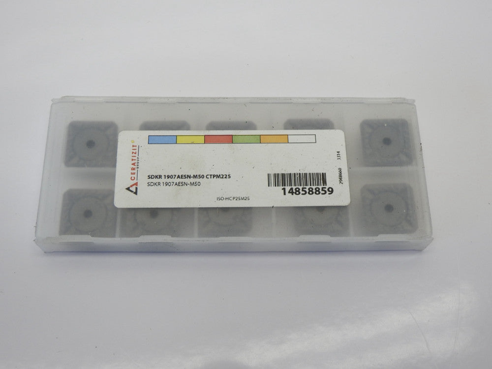 10-pk Ceratizit SDKR 1907 AESN-M50 CTPM225 Inserts #14858859
