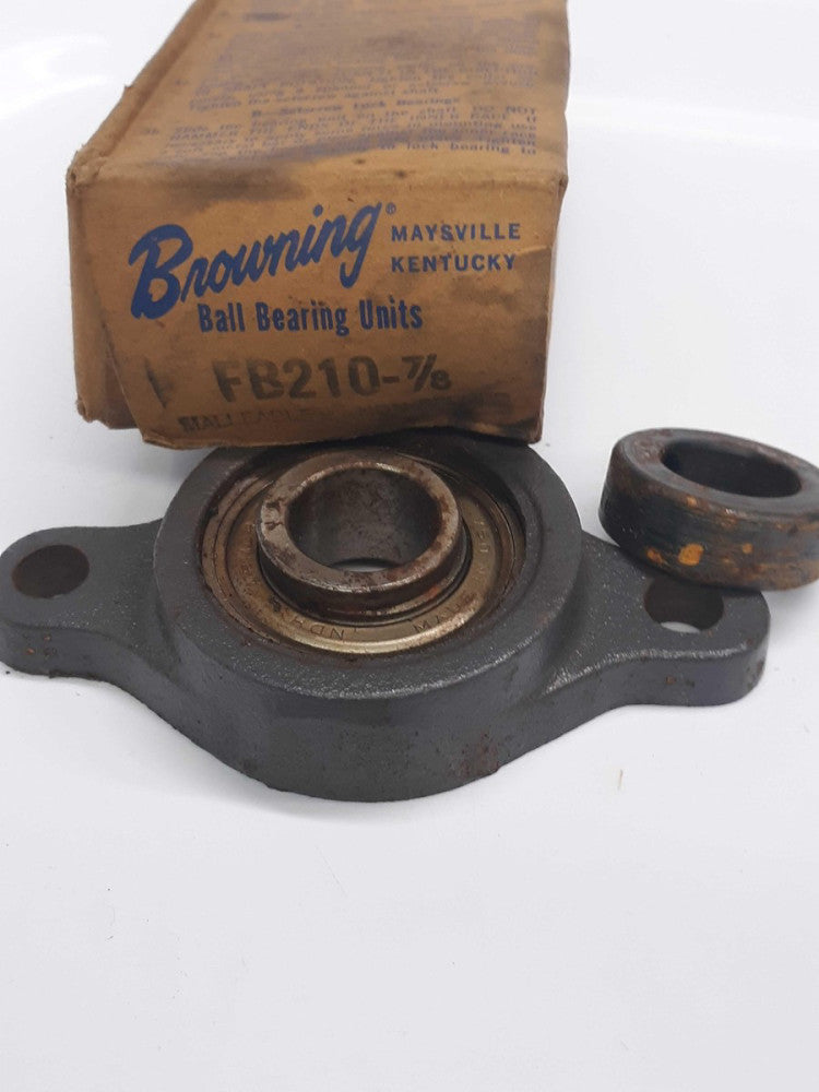 Browning FB210-7/8 Flange Ball Bearing Pillow Block, Bore 7/8" 