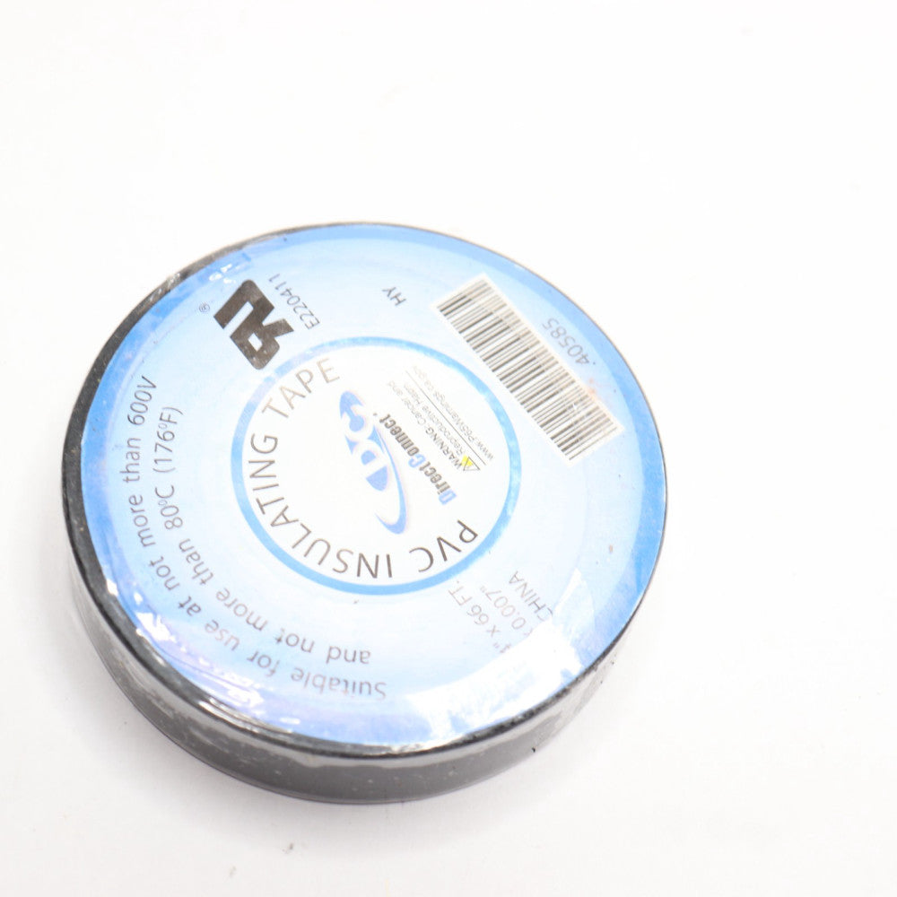 Direct Connect Insulating Tape PVC Vinyl Black 3/4" x 66" 40585