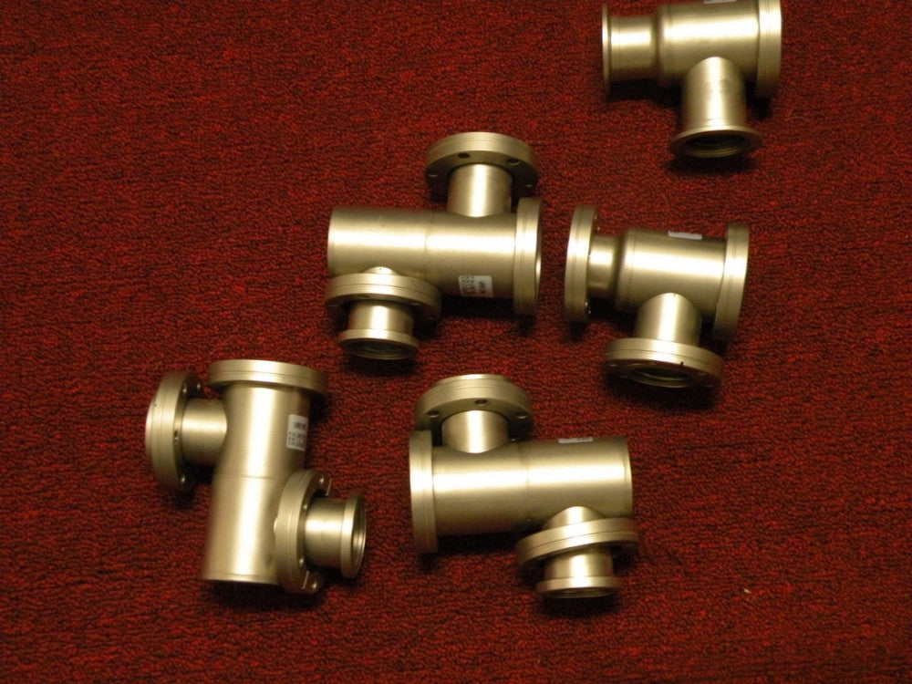 Assortment of (5) Varian Vacuum Valve Bodies 1.5" SSV 