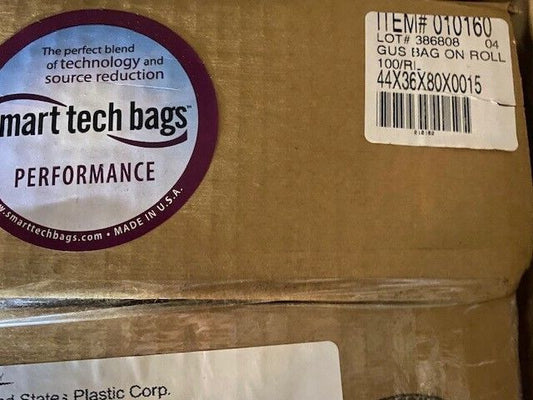 (Case of 100) 1.5 mil 44" x 36" x 80" Gusseted Poly Bags (NEW)