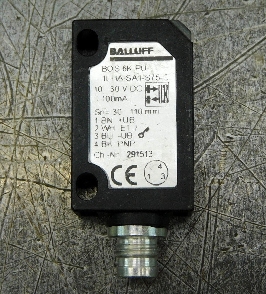 Balluff BOS 6K-PU-1LHA-SA1-S75-C Photoelectric Diffuse Laser Sensor 30V DC
