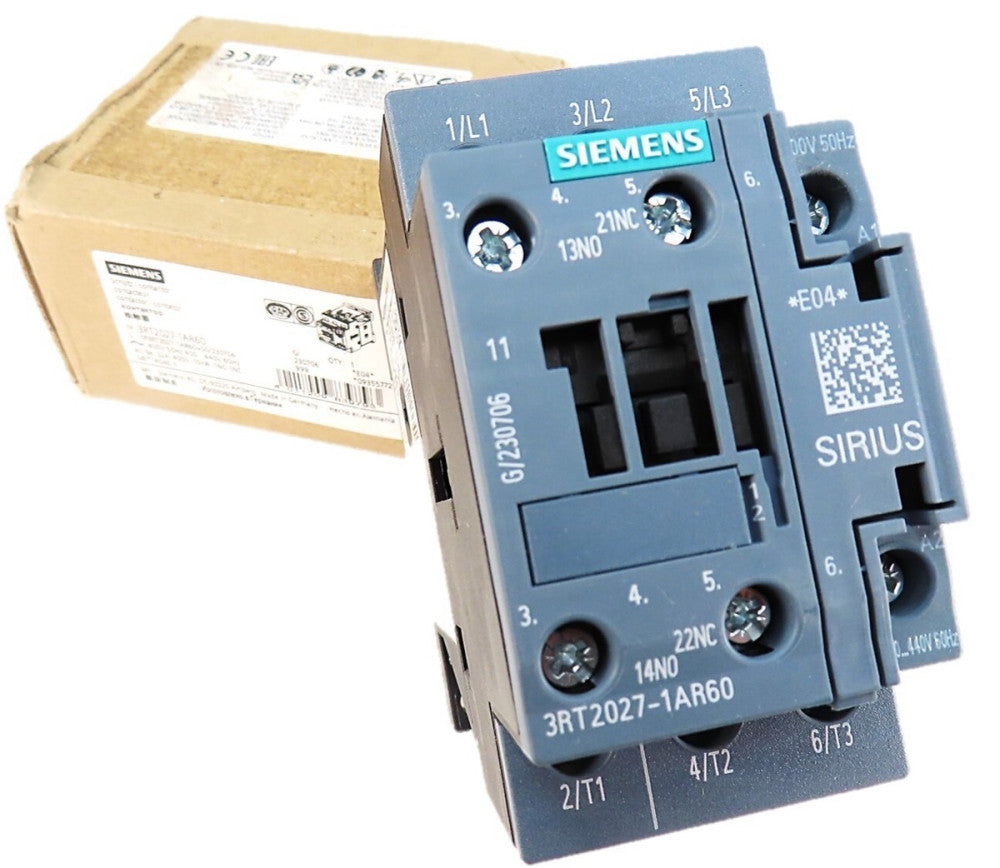Siemens 3RT2027-1AR60 Sirius 3P 32A Contactor 400-440VAC Coil NEW IN BOX