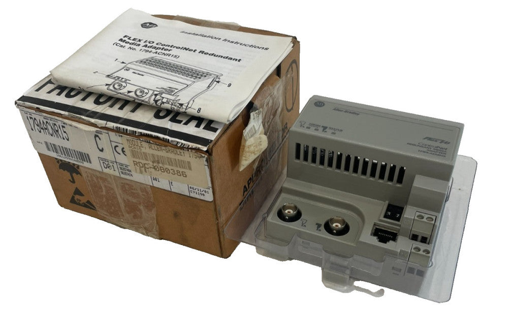 ALLEN BRADLEY 1794-ACNR15 NETWORK ADAPTER 1794ACNR15 SER. C NEW, SURPLUS