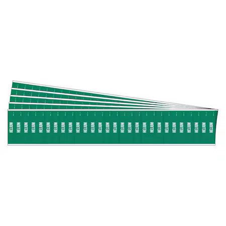Brady 91935-Pk Pipe Marker, Adhesive, White, Helium, Pk5, 91935-Pk