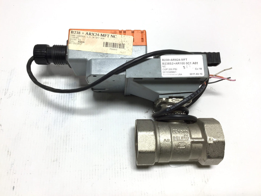 Belimo B238 + ARX24-MFT NC Stainless Control Valve with Actuator 24V A ...