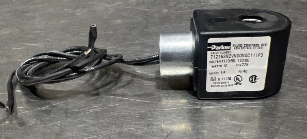 PARKER 71215SN2VN00N0C111P3 Solenoid Valve Nos Surplus-Fresh Take Out