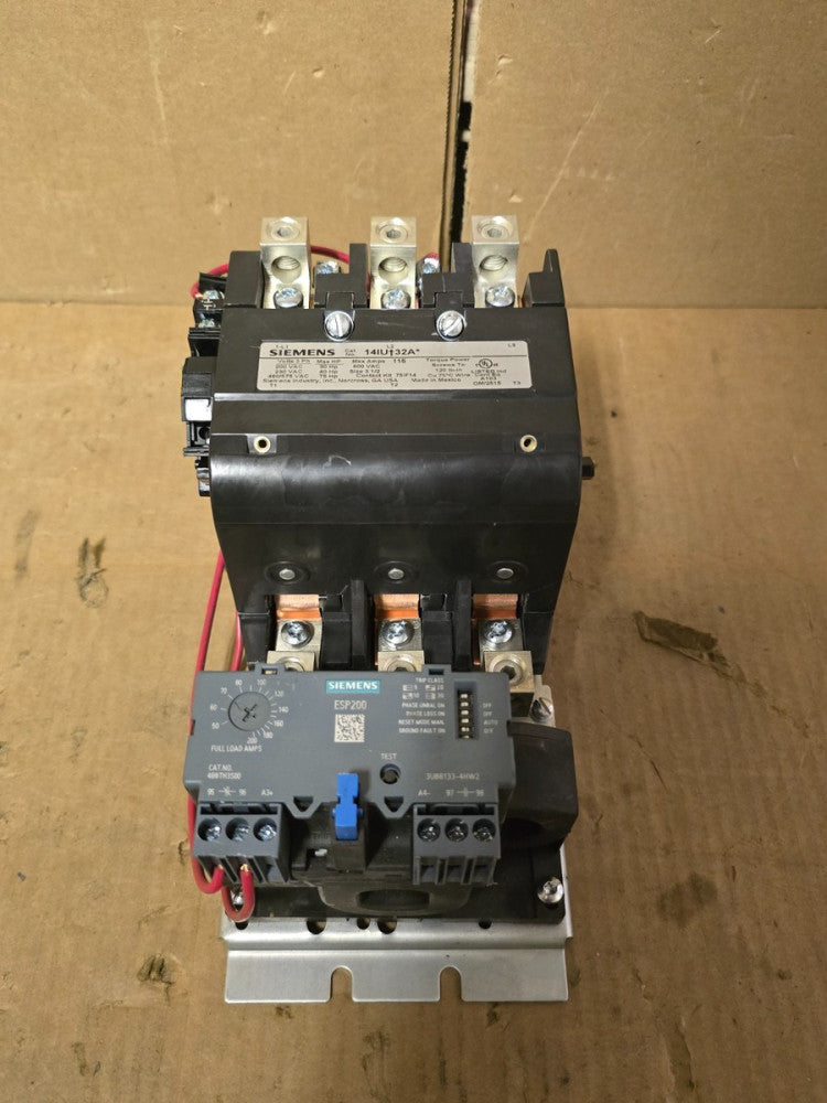 SIEMENS SIZE 3 1/2 STARTER 14IU†32A*, W/3UB8133-4HW2, 110/220V COIL, MAKE OFFER!