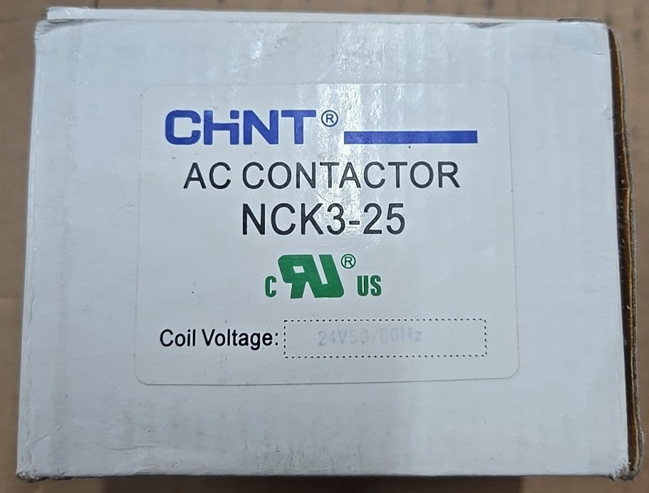 Chint AC Contactor NCK3-25 24V  50/60Hz New Open Box 3P 25A