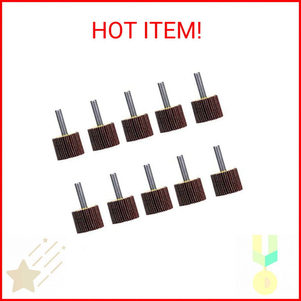 SCOTTCHEN Flap Sanding Wheel Aluminum Oxide 1" x 1" x 1/4" Grit# 40-10 Pcs