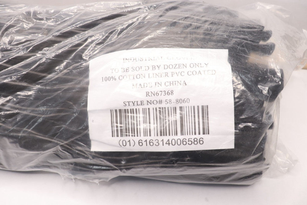 (12-Pk) Dipped Gloves with Interlock Liner and Smooth Finish 18" 58-8060