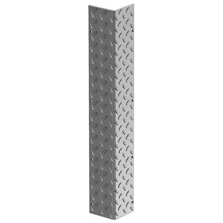 Zoro Select 19F850 Corner Guard, Flame Retardant, Silver, 4"W X 48"H