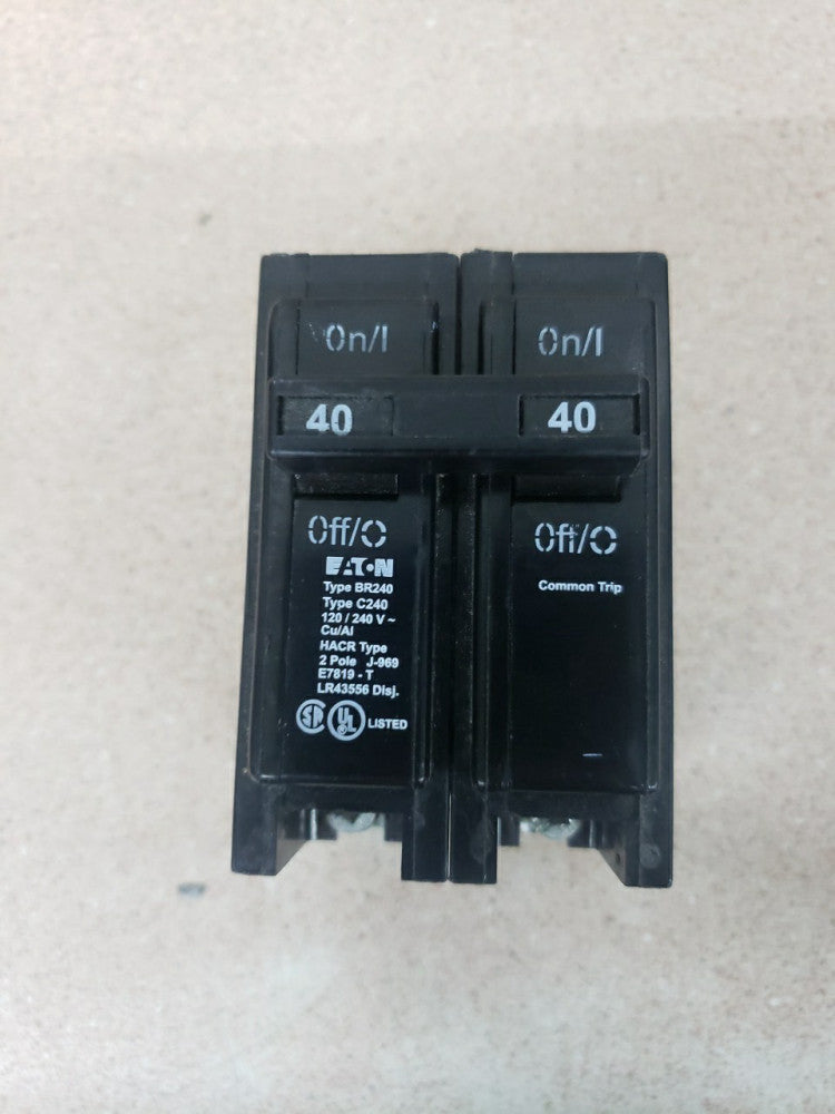 1) New EATON BR240 Type BR 20 Amp 120/240 Volts 2-Pole Circuit Breaker
