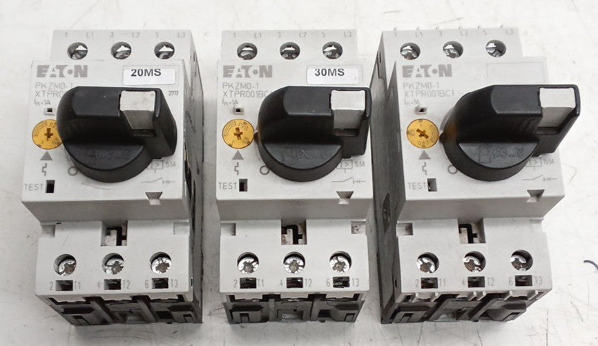 EATON PKZM0-1 XTPR001BC1 Motor Controller Circuit Breaker (Lot Of 3)