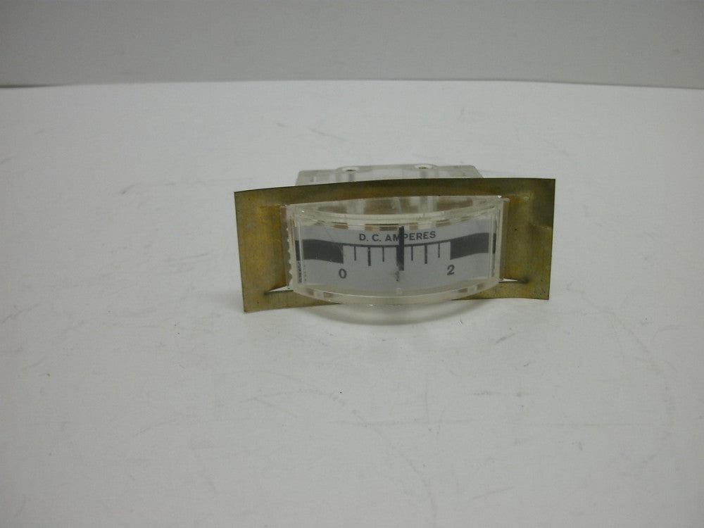 EMICO D-2640-1 DC AMPERES GAUGE 0-2 2 PRONG