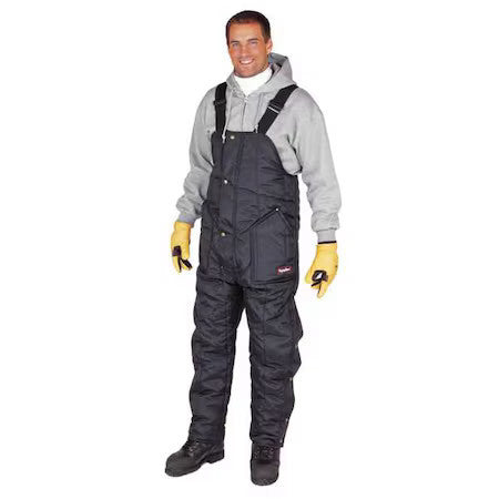 Refrigiwear 0385Rnavxlg 0385 Insulated Bib Overalls, Nylon, 6 Oz Fabric Weight,
