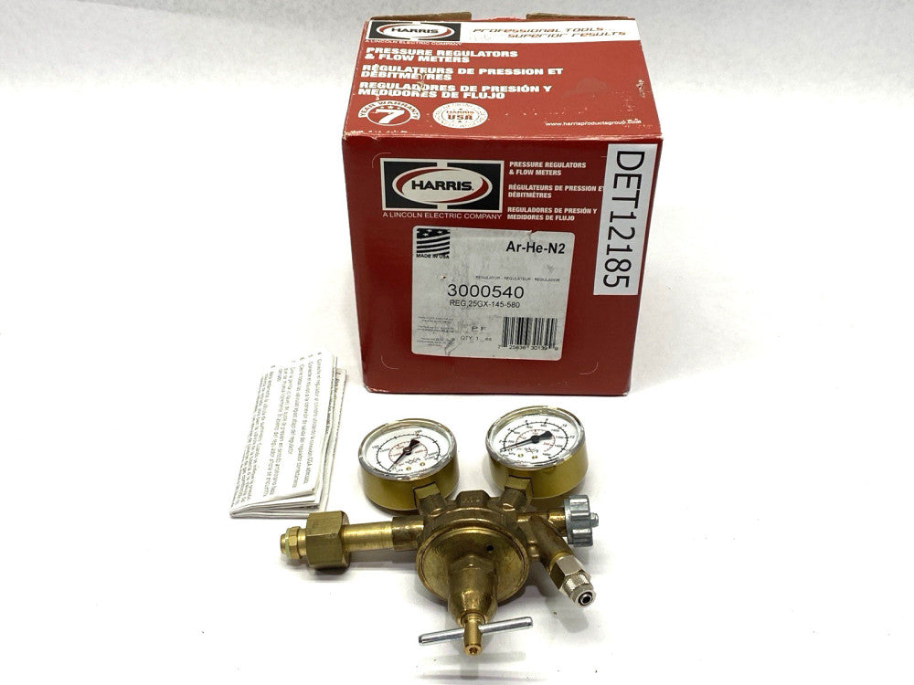 Harris 25GX-145-580 Single Stage Argon Nitrogen Helium Regulator