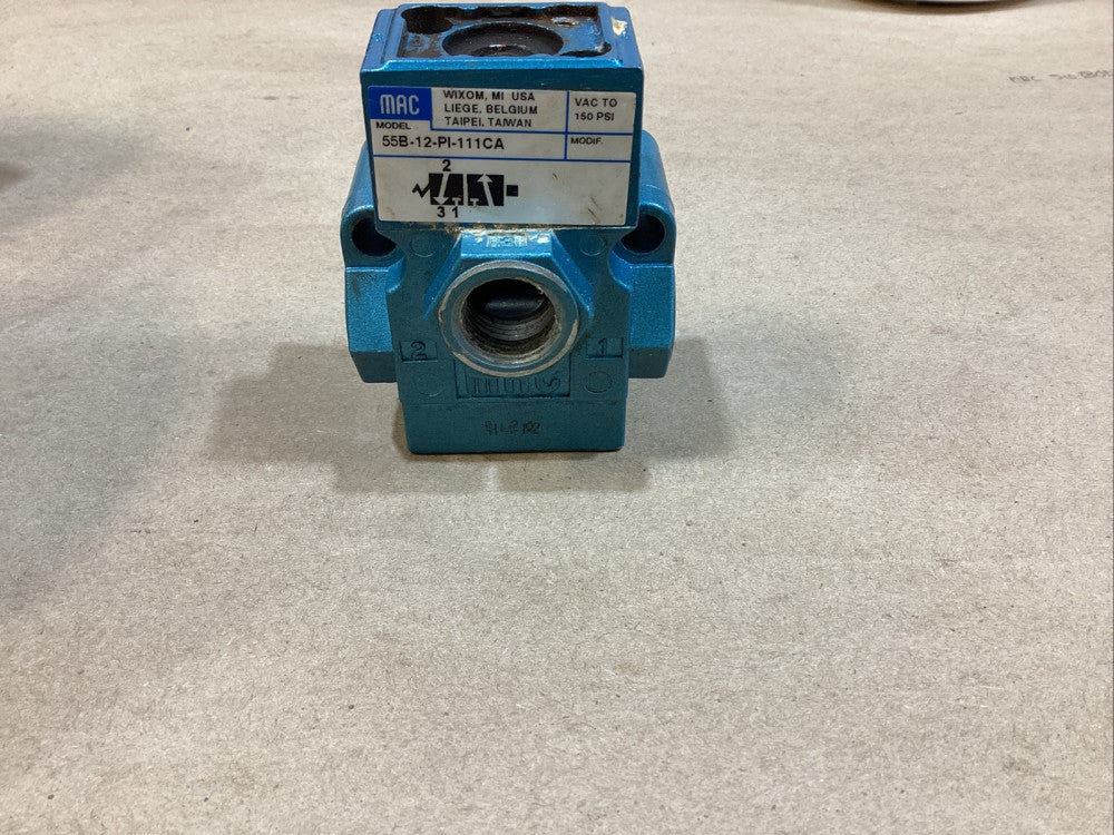 MAC 55B-12-PI-111CA, Pnuematic Solenoid Valve