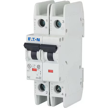 Eaton Faz-C30/2-Na-Dc Iec Miniature Circuit Breaker, Faz-Na Series, 30A, 2