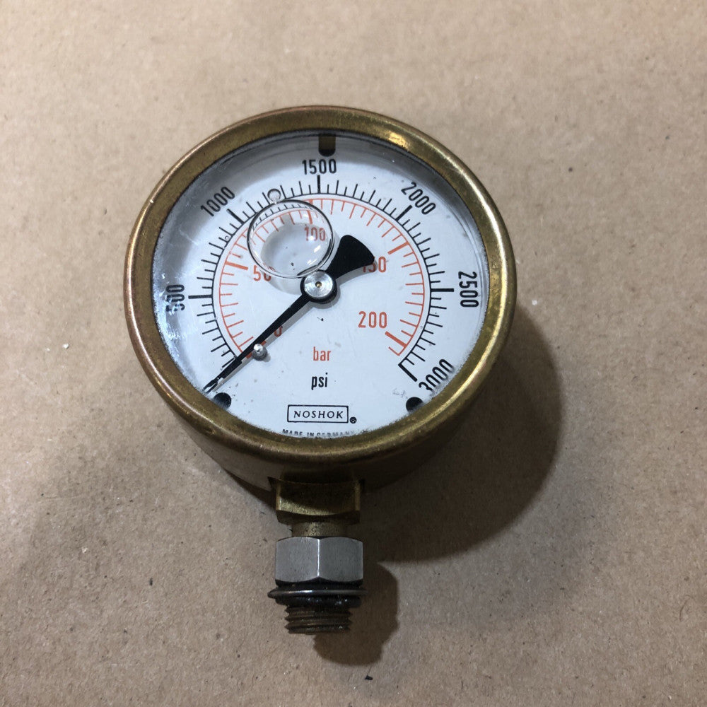 NOSHOK Liquid Filled Pressure Gauge 0-3000 PSI