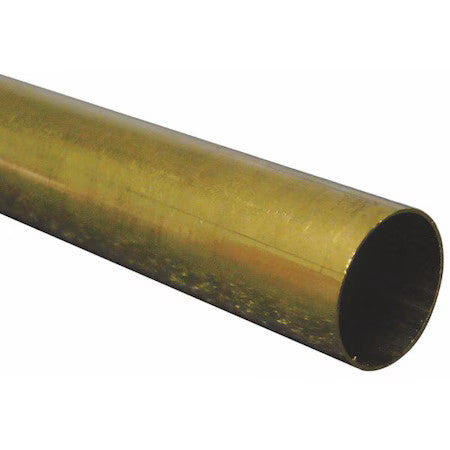 Zoro Select 9111 260 Brass Round Tube, 7/16 In Outside Dia, 3 Ft Length