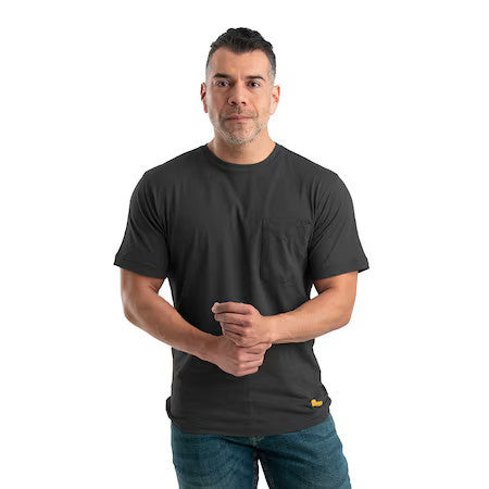 BERNE BSM38 Performance Short Sleeve Pocket Tee, L, 60% Cotton / 40% polyester