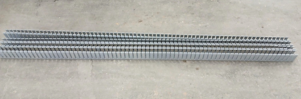 PANDUIT PANEL FABRICATION WIRE DUCT G1X3LG8 WIDE SLOT LENGTH 6 FT.  LOT OF 4