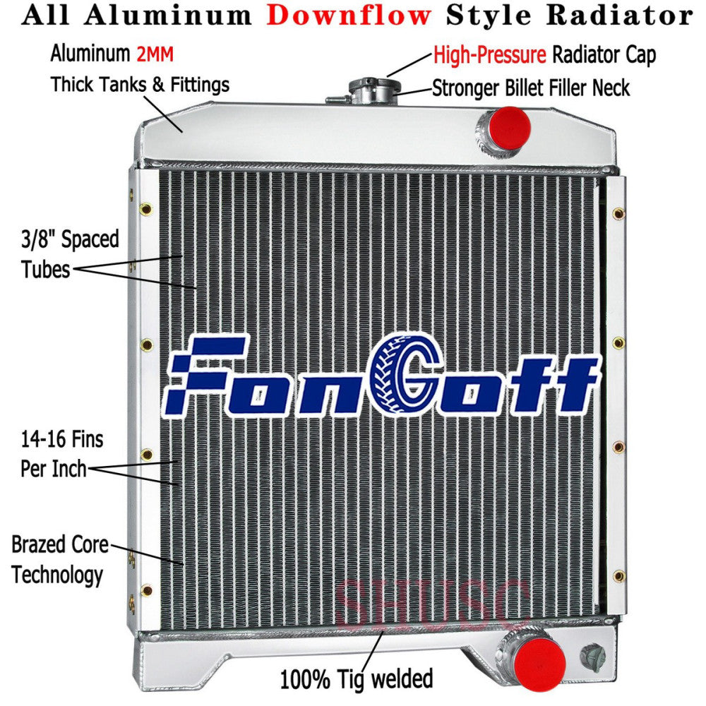 3-Row Tractor Radiator FOR Case-IH 580K 580K-1 580K-11 580K-111 580SK A172038