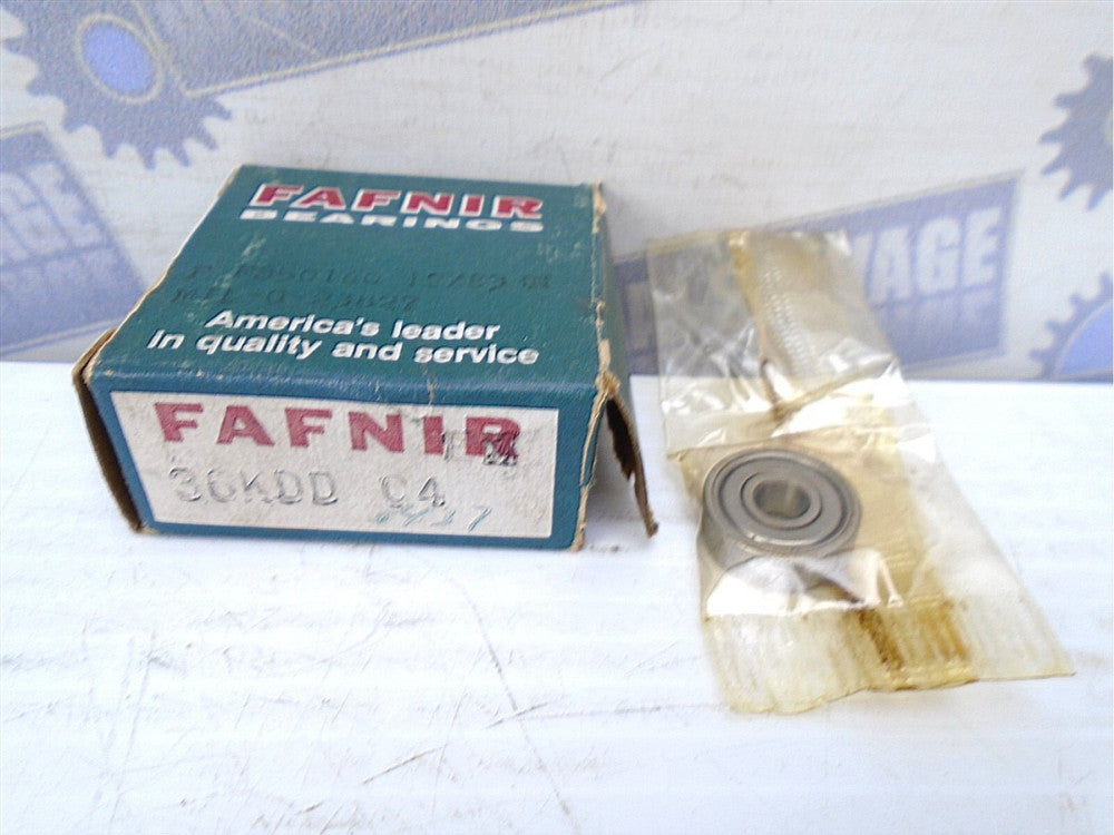 Fafnir - 36KDD C4 - Single Row Shielded Radial Bearing - 6MM Bore - (NEW in BOX)