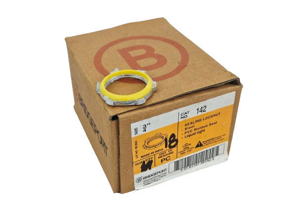 (18) Bridgeport 142 3/4" Conduit Sealing locknut