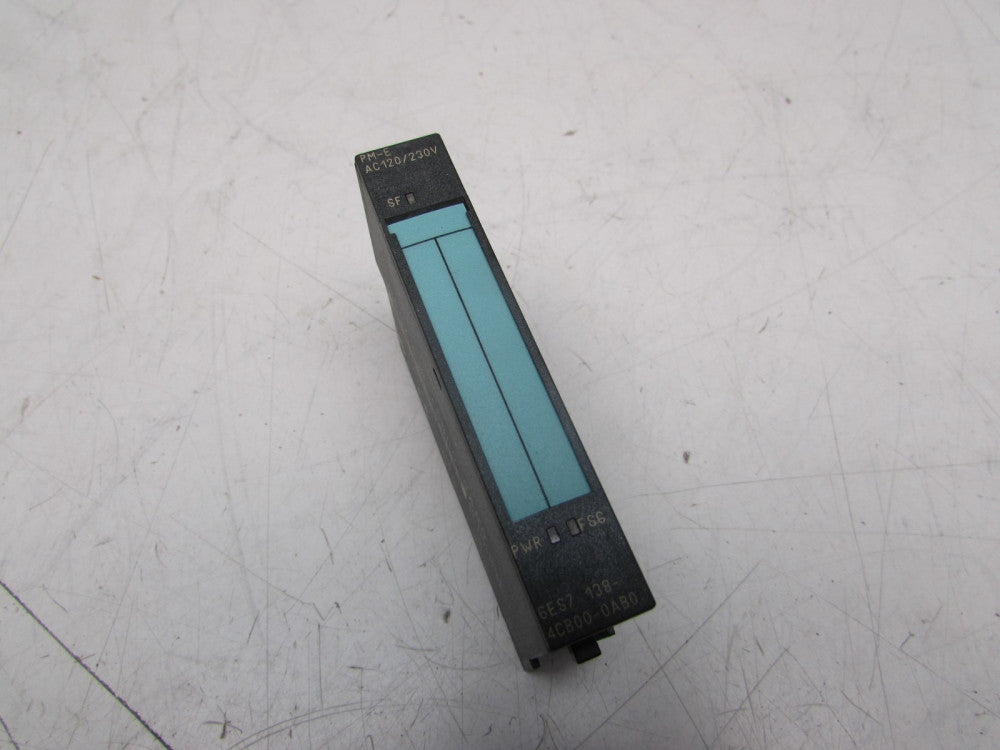 SIEMENS SIMATIC S7 6ES7138-4CB00-0AB0 PM-E AC120/230V MODULE XLNT USED TAKEOUT !