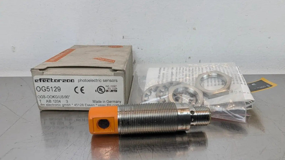 IFM Efector OG5129 Through-beam Sensor Transmitter OGS-OOKG/US/90° 