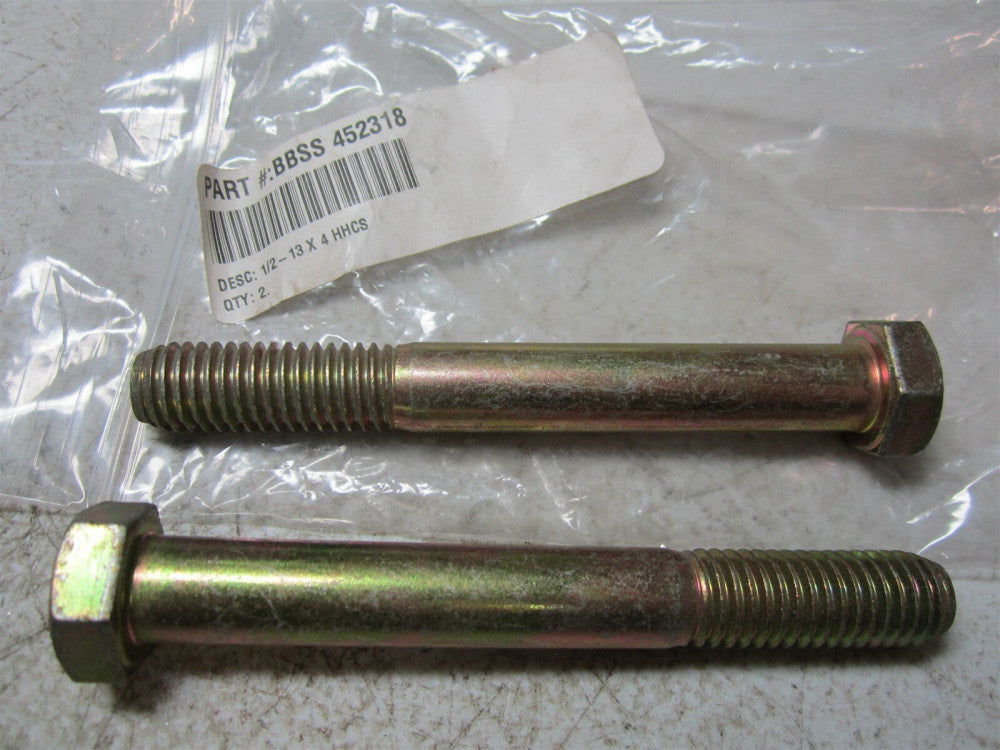 Brighton Best (452318) 1/2" - 13 Diameter 4" OAL Hex Cap Screw - Pack of 2