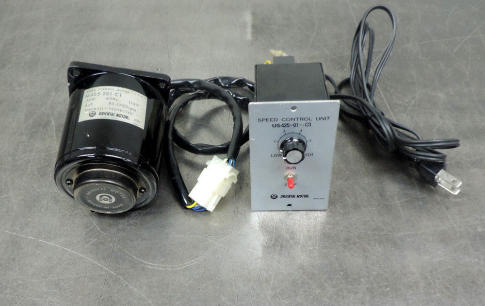 Oriental Motor M425-201-C1  25W 115V 90-1700 RPM with Speed Control