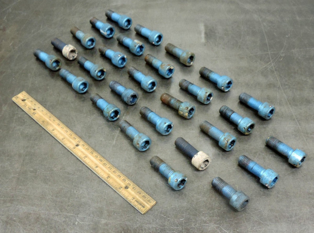 Industrial Socket Head Metric Cap Allen Bolt M18 x 45MM Lot of Twenty Eight (28)