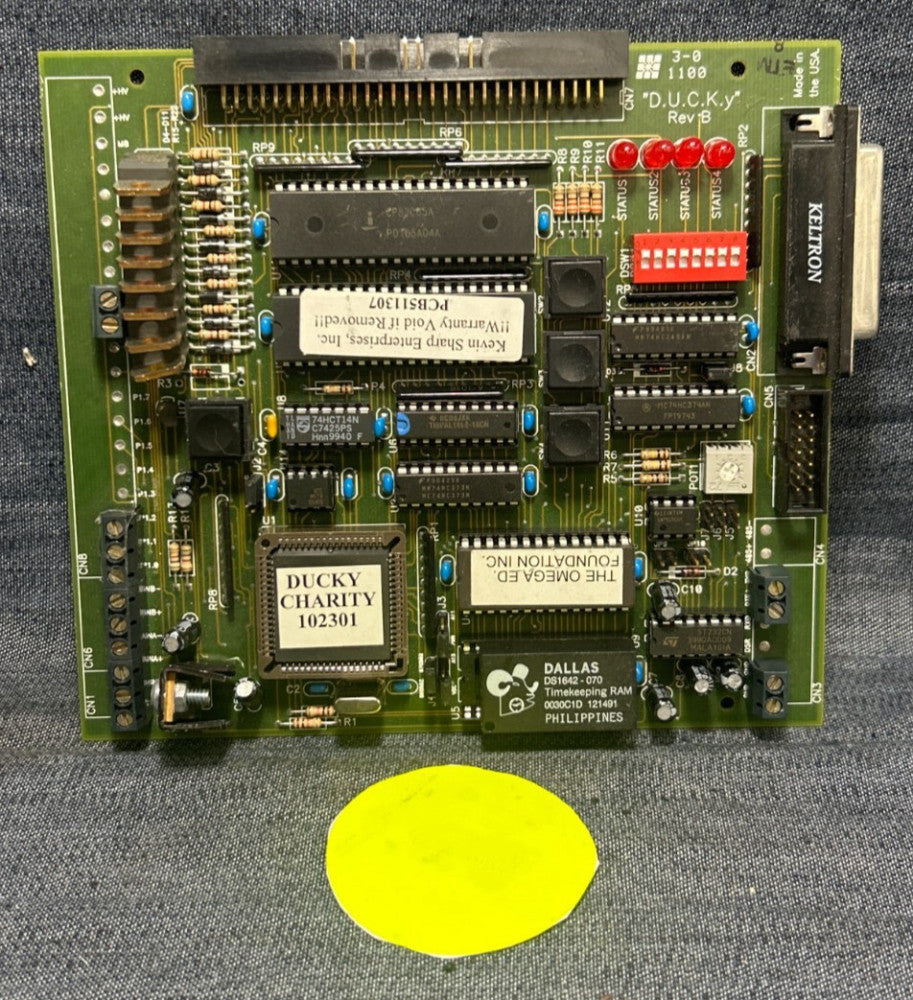 DUCKY PCB REV B W/DALLAS DS1642-070 TIMEKEEPING RAM