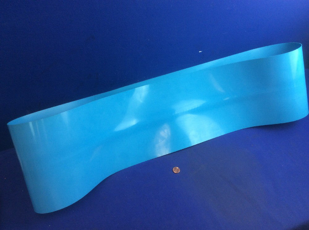 THERMOPLASTIC ENDLESS CONVEYOR BELT 8"W x 6'L x 9/32"Thick BLUE