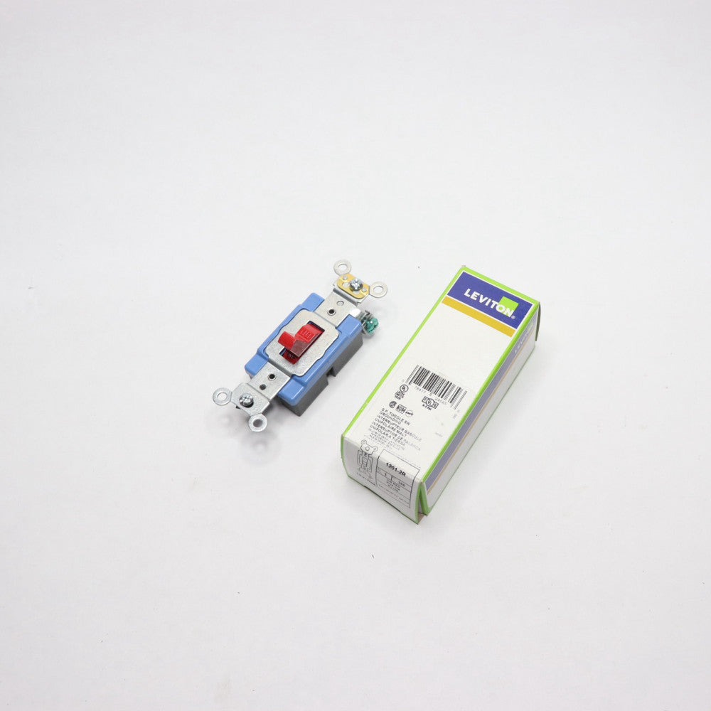 Leviton Single-Pole Toggle Switch Industrial 15 Amp 1201-2R