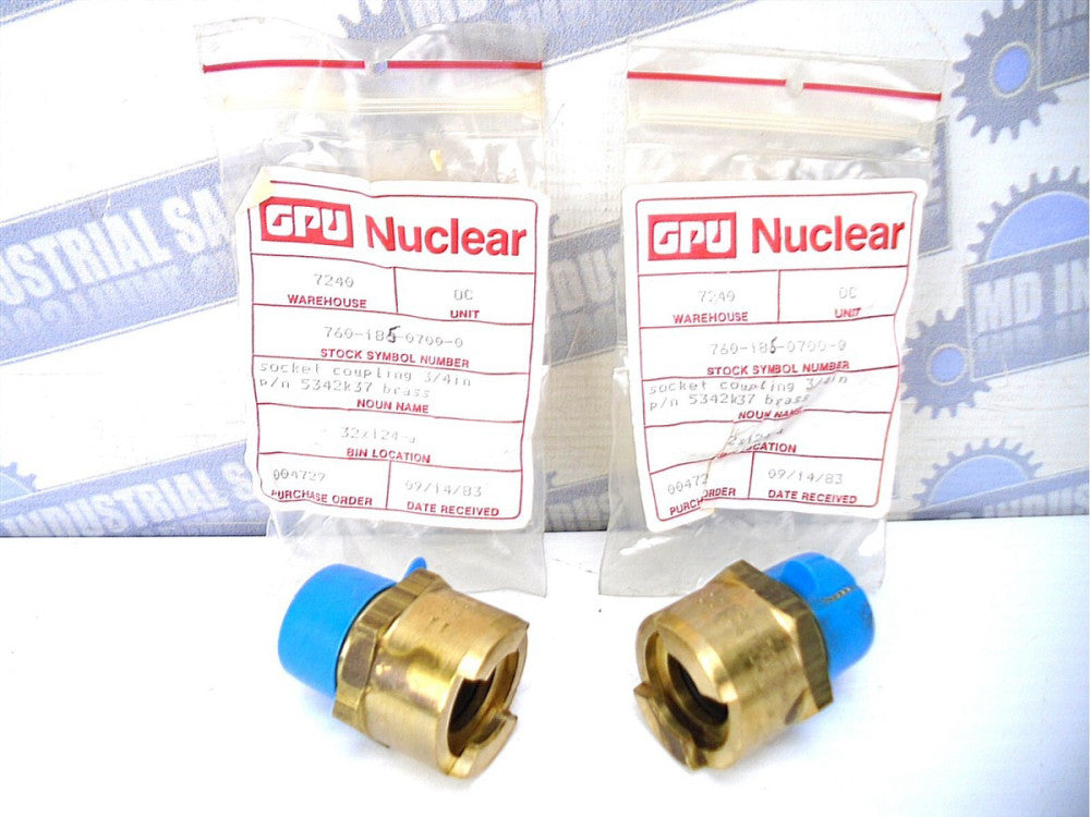 (2 Pcs) BOWES - 75-B-OF6 - 5342k37 - 3/4 in COUPLING NPT to 75 Series FEMALE NEW