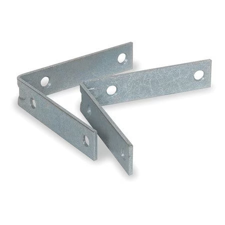 Zoro Select 1Wde5 Corner Brace,Steel,7/8 Wx4 In L,Pk2