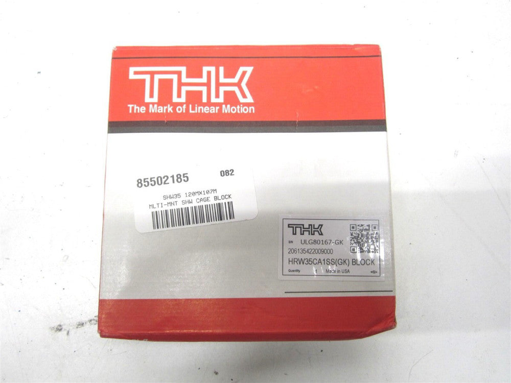 THK SHW35CA1SSGKBLO 107mm x 120mm x 31mm 4 Way SHW Block w/Caged Ball Technology