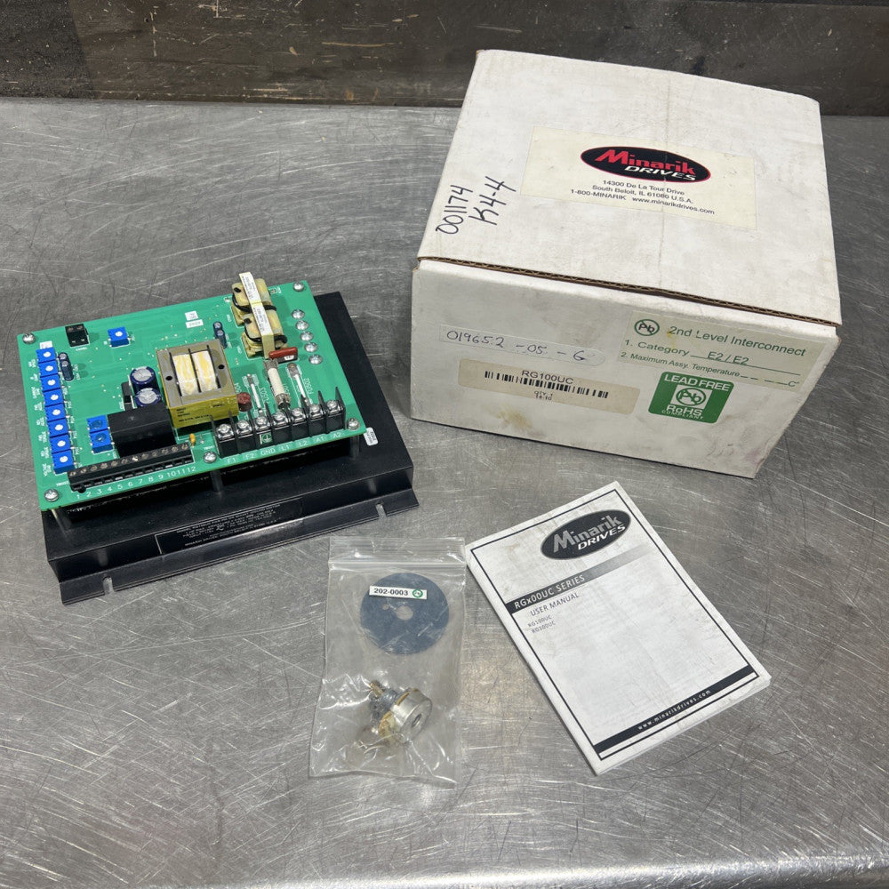 RG100UC Minarik Drives Miscellaneous DRIVE, DC 115VAC INPUT, 90VDC OUTPUT UP TO
