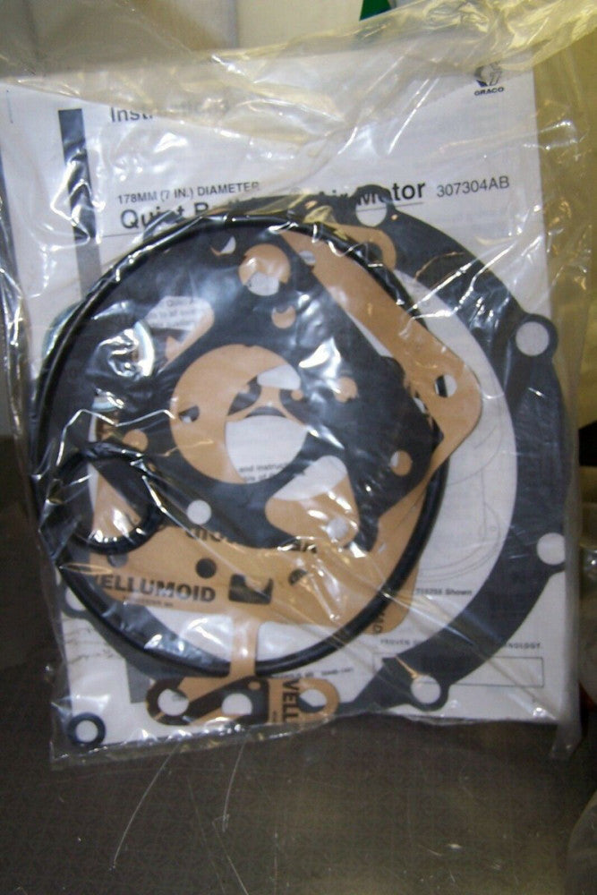 NEW GRACO BULLDOG QUIET AIR MOTOR SEAL KIT 307304AB  7" (178MM) DIAMETER