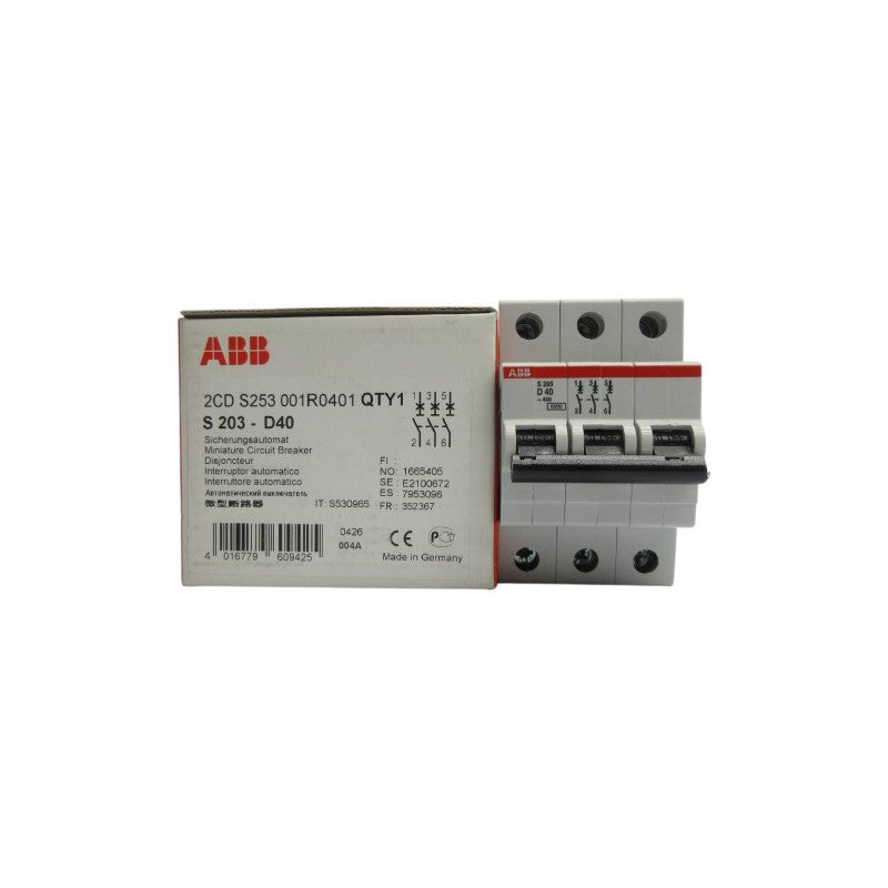 ABB 2CDS253001R0401 S203-D40 277/400VAC NSMP