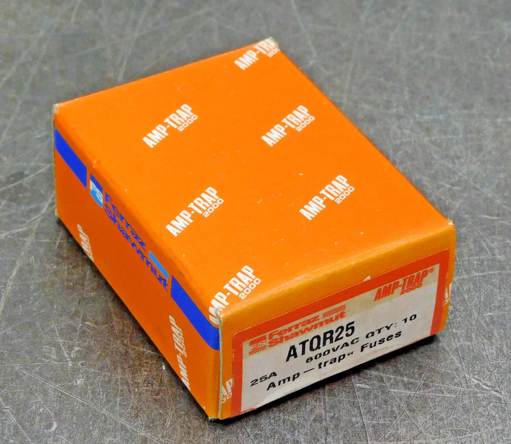 Ferraz Shawmut ATQR25 Time Delay Amp-Trap Fuse 600V 25A Lot of Seven (7)