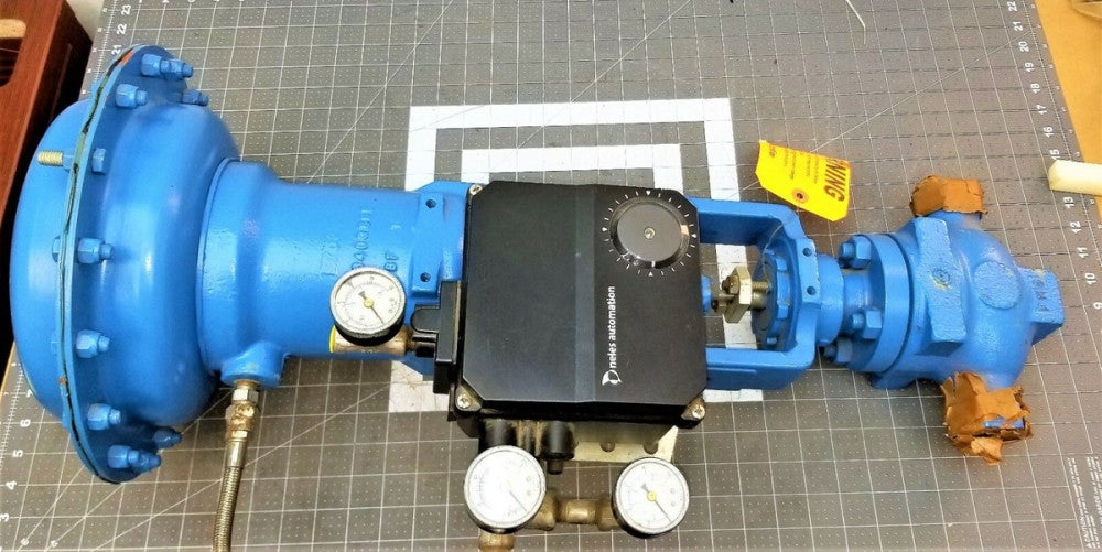 Neles 1" 300# Ball Valve G130 w/Pneumatic Actuator and NP724A Positioner [E1FL] 