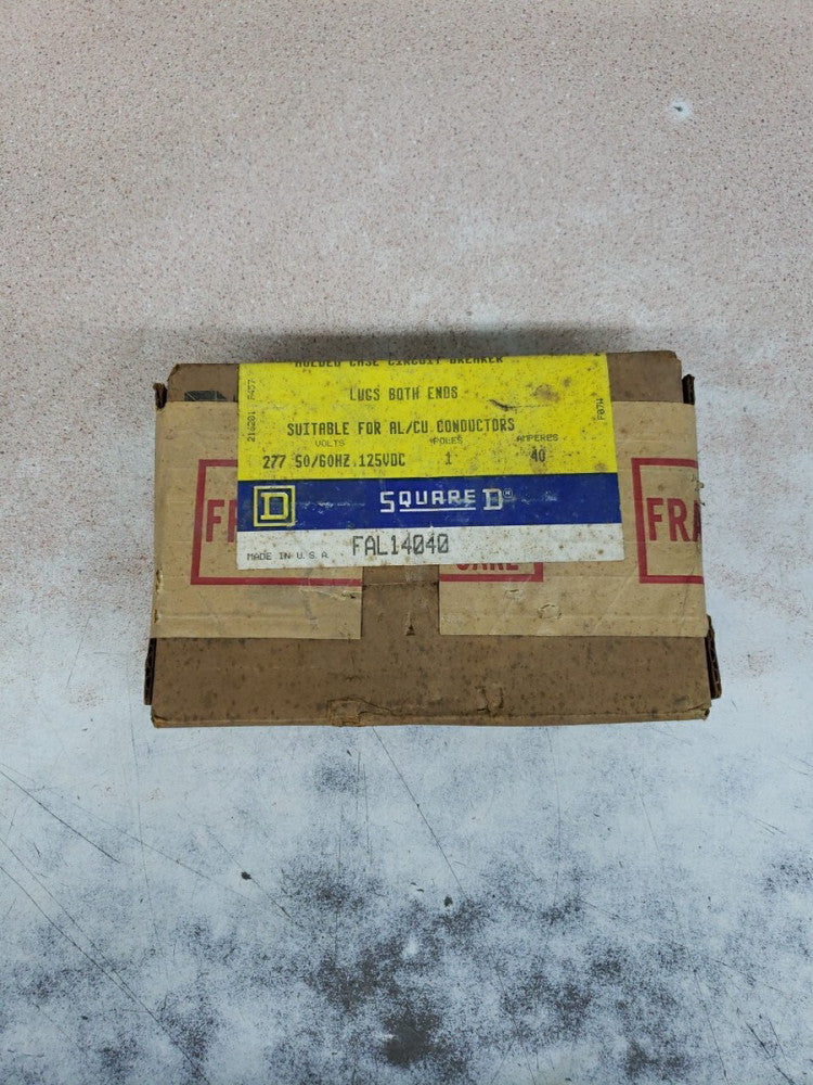 1) Square D FAL14040 40 AMP  Circuit Breaker  New old stock !