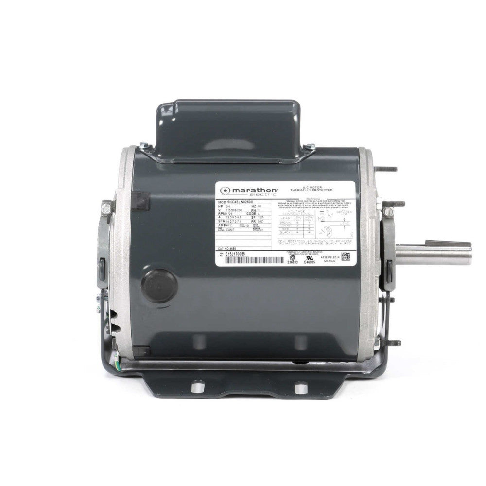 Marathon 4686 Electric Motor 3/4 HP 1800 Rpm 115/208-230 Volt 56Z 5KC46LN0269X