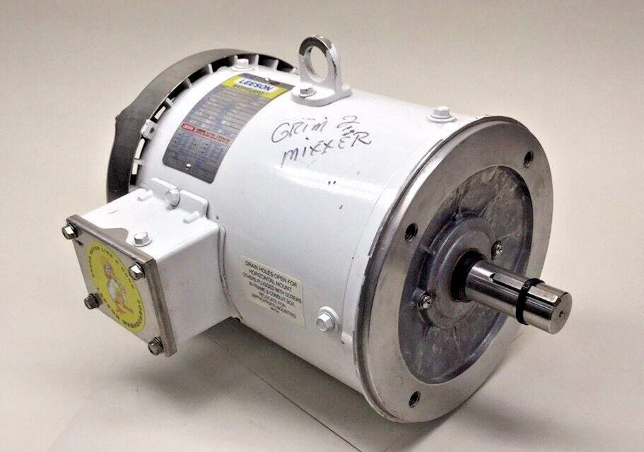 Leeson 131596.00 Used Washguard Motor C182T17WC4E 3hp 3ph 1740rpm 208-230/460V